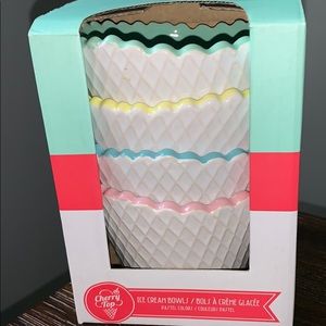 Cherry Pop Ice Cream Bowls